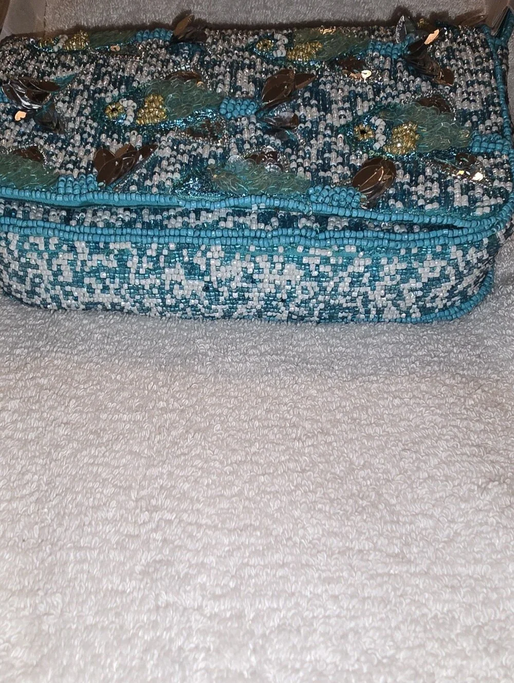 TJ Maxx Viral TikTok Beaded Fish Shoulder Bag Handcrafted India  Ocean Blue NWT